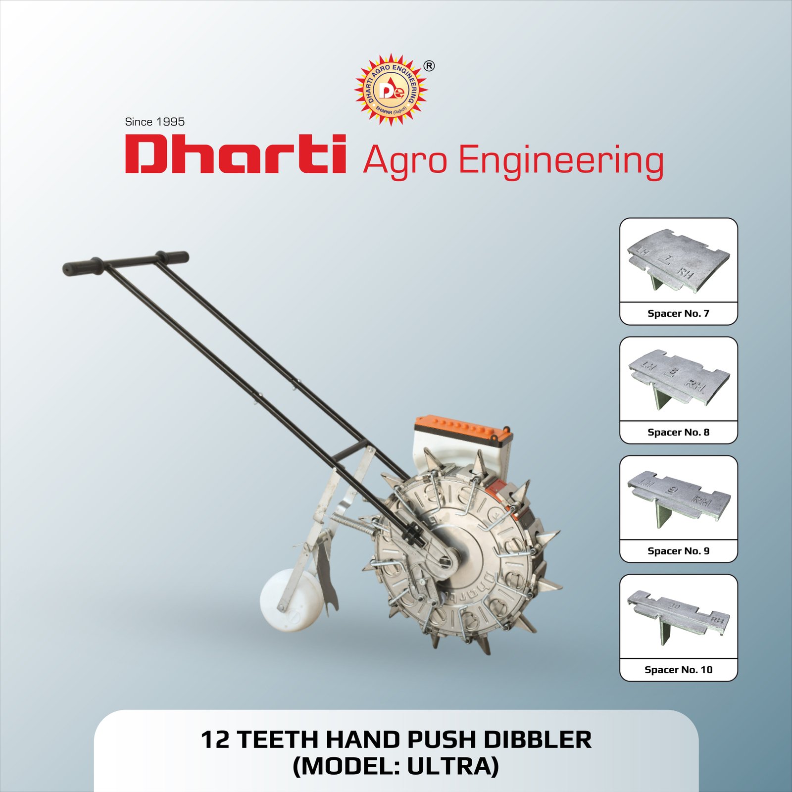 DAE - 12 Teeth Hand Push Dibbler